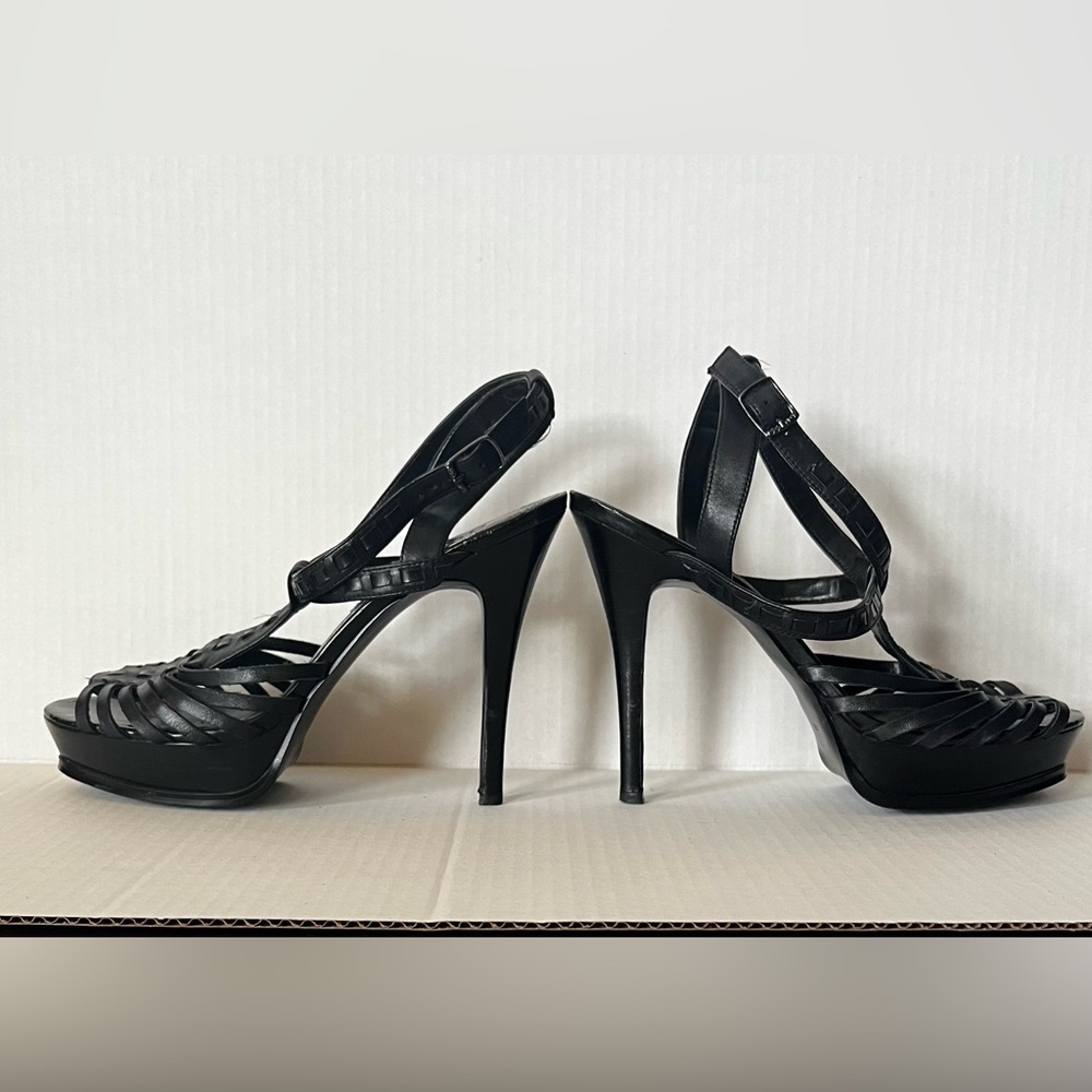 GUESS strap heels, size 8